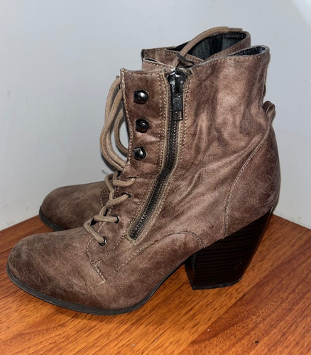 Mojo moxy womens booties - mojo, brown